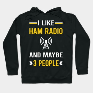 3 People Ham Radio Amateur Radio Hoodie